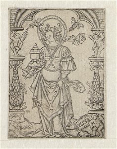 St. Mary Magdalen ca.1519 print by Master S., S.II 8312, Prints Department, Royal Library of Belgium