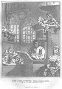 Stahlstich nach Hogarth Kottenkamp Stuttgart 1840 71