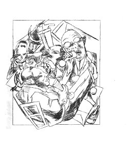 Stadtnacht - Sieben Lithographien von Max Beckmann zu Gedichten von Lili von Braunbehrens - Lithographie 2