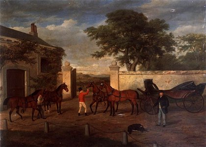 Stable yard scene