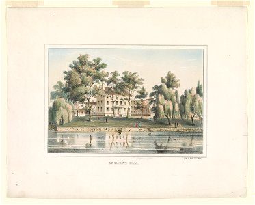 St. Mary's Hall - lith. of T. Sinclair, Phila. LCCN2013646796