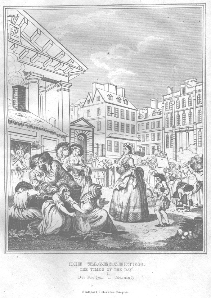 Stahlstich nach Hogarth Kottenkamp Stuttgart 1840 09