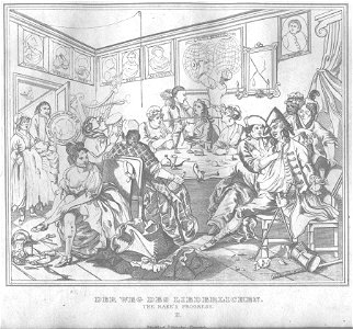 Stahlstich nach Hogarth Kottenkamp Stuttgart 1840 21