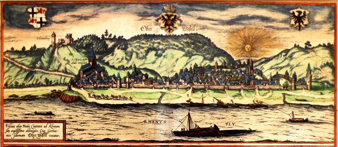 Stadtmuseum Oberwesel, Kupferstich Braun & Hogenberg um 1581