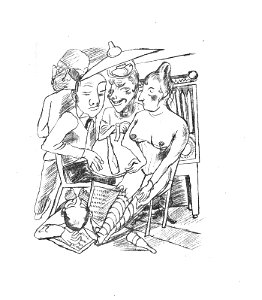 Stadtnacht - Sieben Lithographien von Max Beckmann zu Gedichten von Lili von Braunbehrens - Lithographie 3