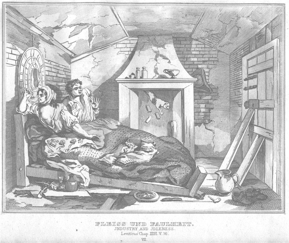 Stahlstich nach Hogarth Kottenkamp Stuttgart 1840 33