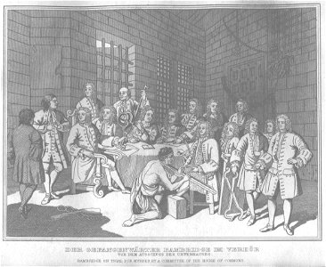 Stahlstich nach Hogarth Kottenkamp Stuttgart 1840 65