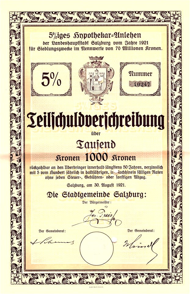 Stadt Salzburg 1921