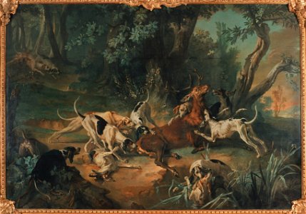 Stag Hunt (Jean-Baptiste Oudry) - Nationalmuseum - 17870