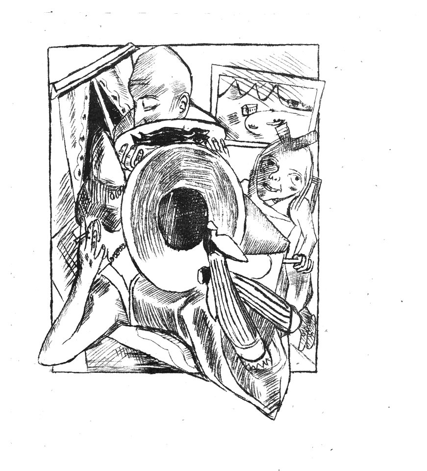 Stadtnacht - Sieben Lithographien von Max Beckmann zu Gedichten von Lili von Braunbehrens - Lithographie 6