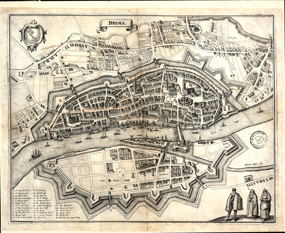 Stadt Bremen 17th Century 1640