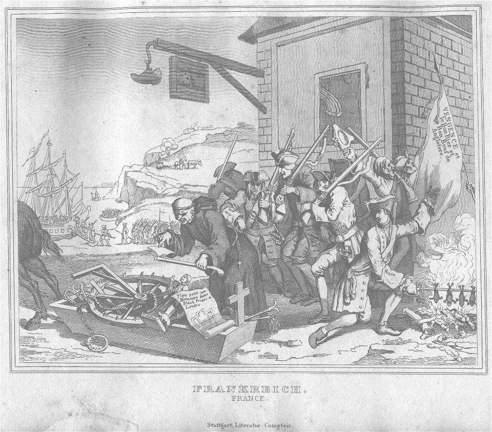 Stahlstich nach Hogarth Kottenkamp Stuttgart 1840 40