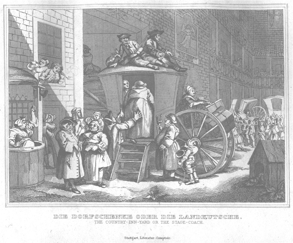 Stahlstich nach Hogarth Kottenkamp Stuttgart 1840 52