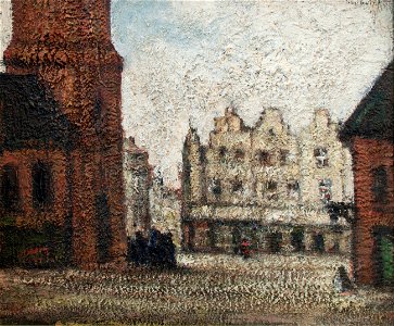 Stadsplein naast de kerk, Jakob Smits, Jakob Smits Museum, 0567