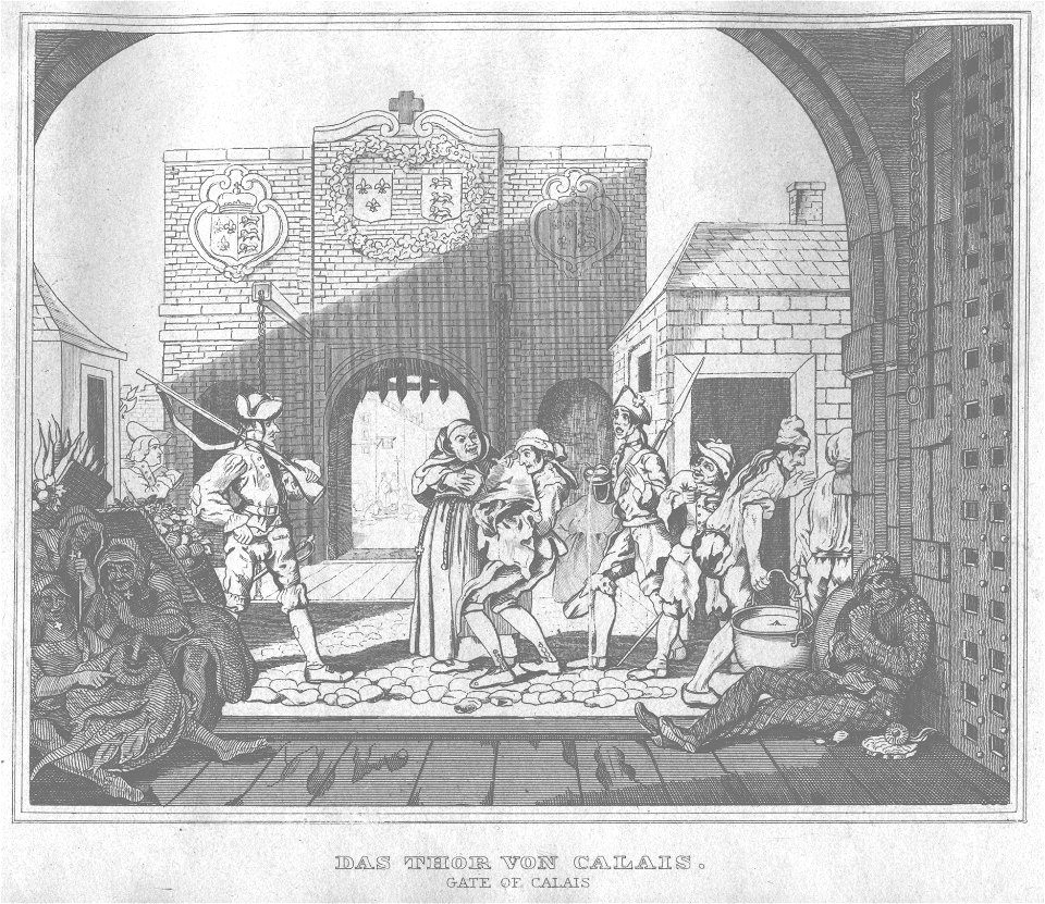 Stahlstich nach Hogarth Kottenkamp Stuttgart 1840 42