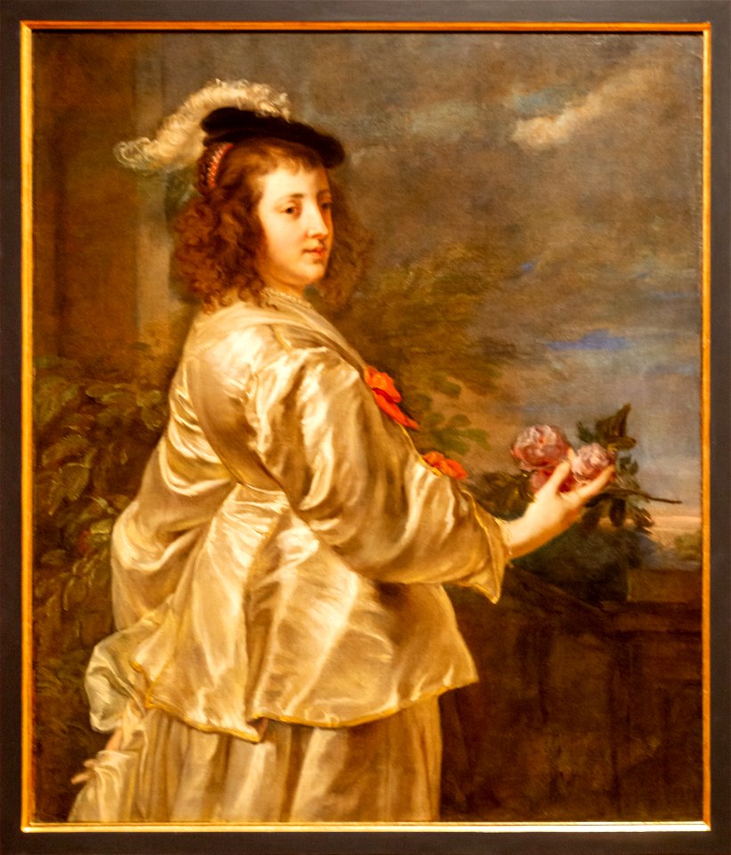 Stadtmuseum Münster-Bockhorst-Junge Frau im Seidenkleid DSC9828