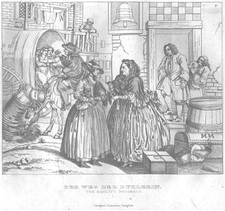 Stahlstich nach Hogarth Kottenkamp Stuttgart 1840 13
