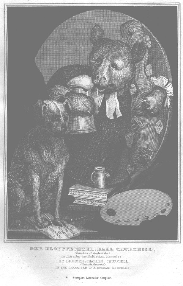 Stahlstich nach Hogarth Kottenkamp Stuttgart 1840 81