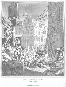 Stahlstich nach Hogarth Kottenkamp Stuttgart 1840 44