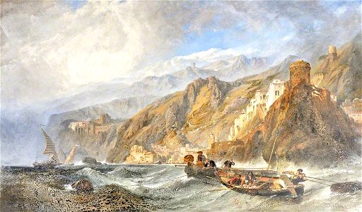 Clarkson Frederick Stanfield (1793-1867) - Amalfi, Birthplace of the Mariner's Compass - 1420367 - National Trust