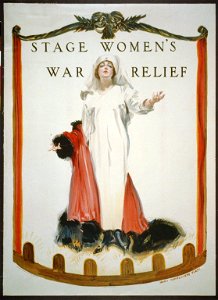 Stage women's war relief - James Montgomery Flagg ; American Lithographic Co., N.Y. LCCN2002712085