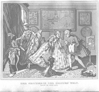 Stahlstich nach Hogarth Kottenkamp Stuttgart 1840 54