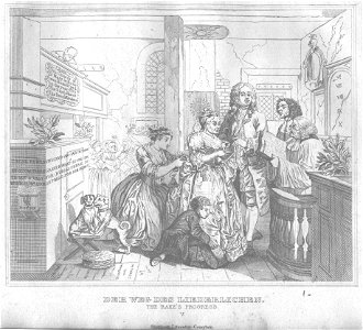 Stahlstich nach Hogarth Kottenkamp Stuttgart 1840 23