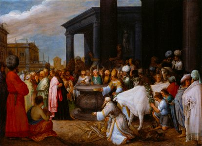 Adriaen van Stalbemt - Paul and Barnabas at Lystra (1610s)