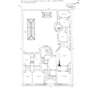 Stallmästaren 16, ritn bottenvån 1904. Free illustration for personal and commercial use.