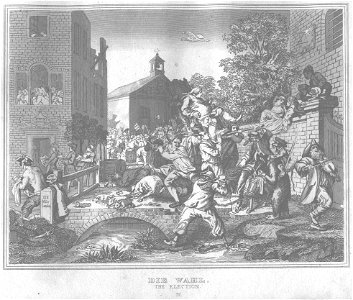 Stahlstich nach Hogarth Kottenkamp Stuttgart 1840 59
