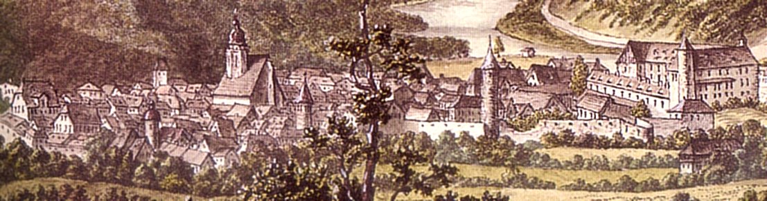 Stadtansicht Münden 1787