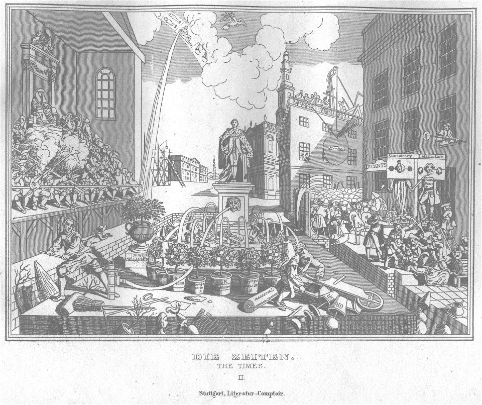 Stahlstich nach Hogarth Kottenkamp Stuttgart 1840 79