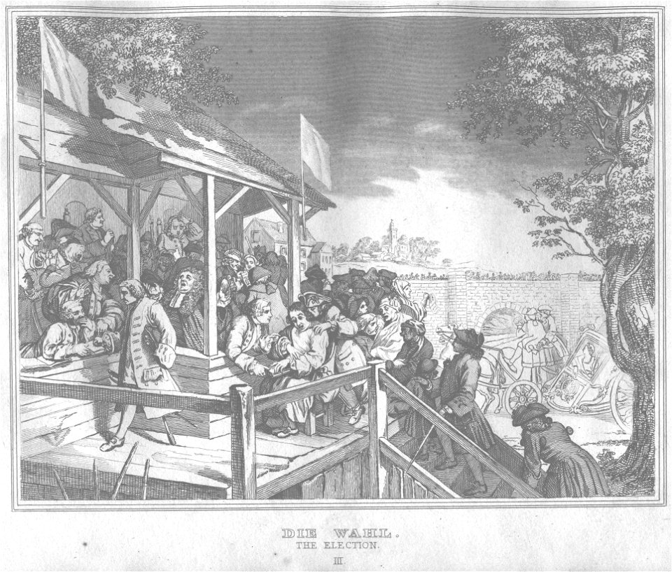 Stahlstich nach Hogarth Kottenkamp Stuttgart 1840 58