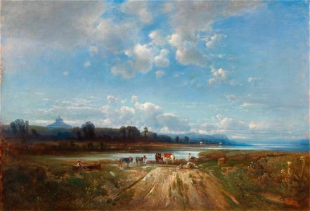 Stadler–View from the Banks of the Danube to the Rotunde