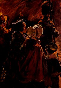 Stanhope Forbes Study for The Destruction of the Royal Exchange in 1838