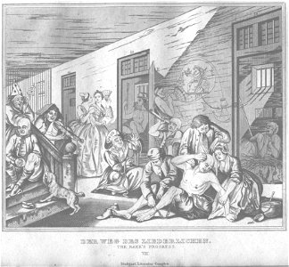 Stahlstich nach Hogarth Kottenkamp Stuttgart 1840 26