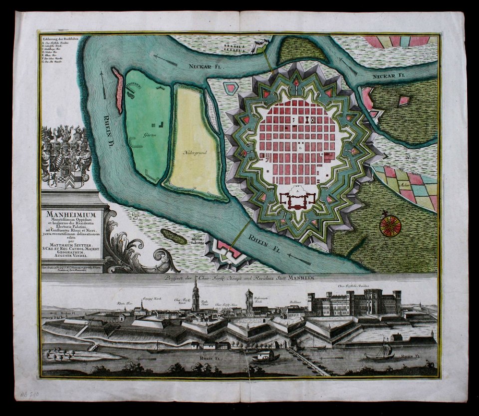 Stadt Mannheim-1740 M-Seutter