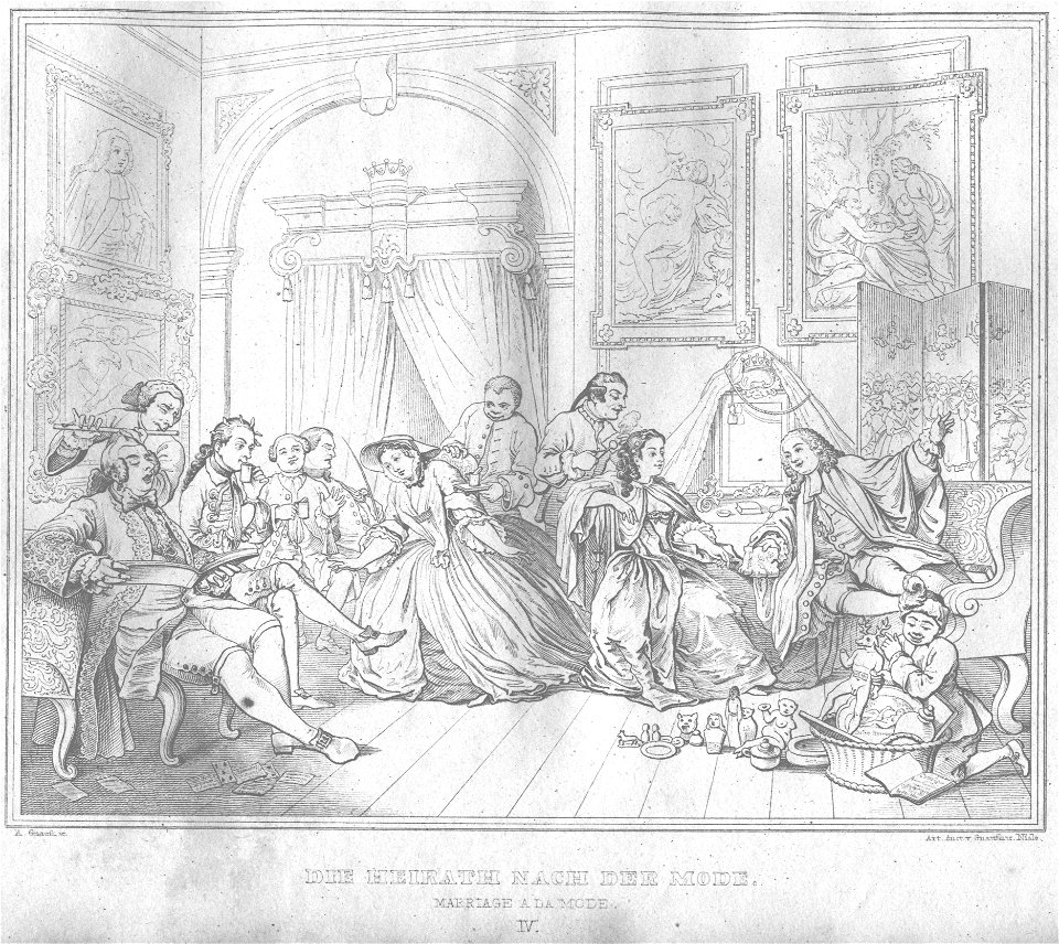 Stahlstich nach Hogarth Kottenkamp Stuttgart 1840 04