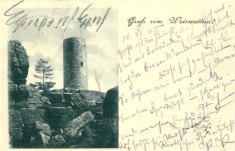 Stammbach Weißensteinturm Postkarte xy1b