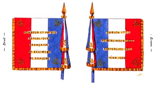 Standard of the 2e régiment de dragons 1880