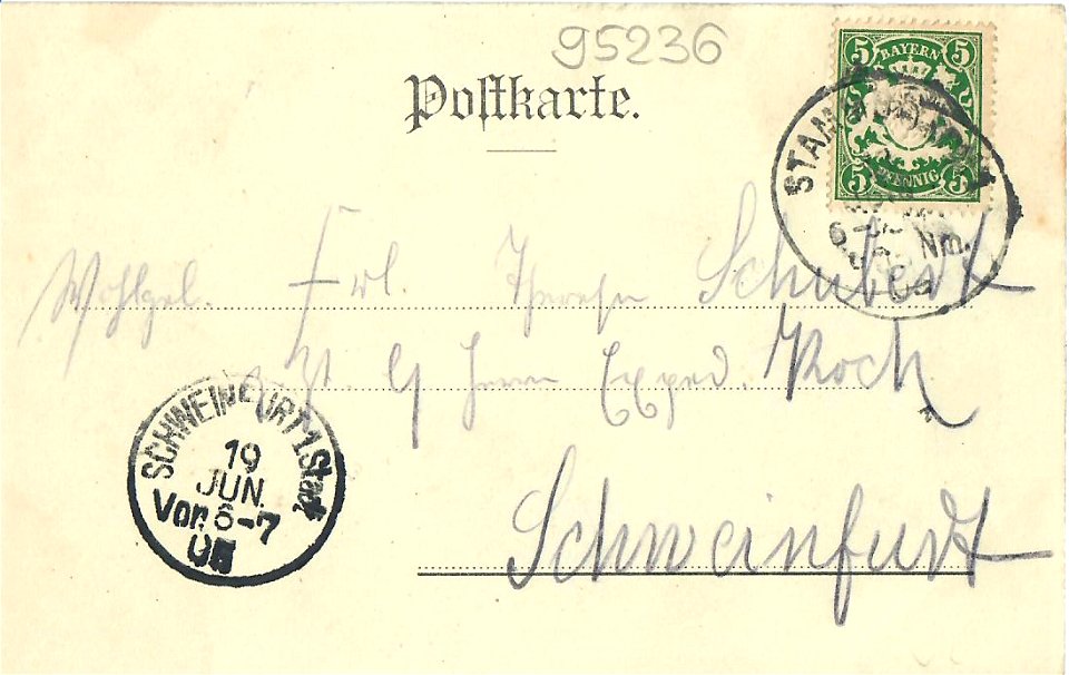 Stammbach Weißensteinturm Postkarte xy2a