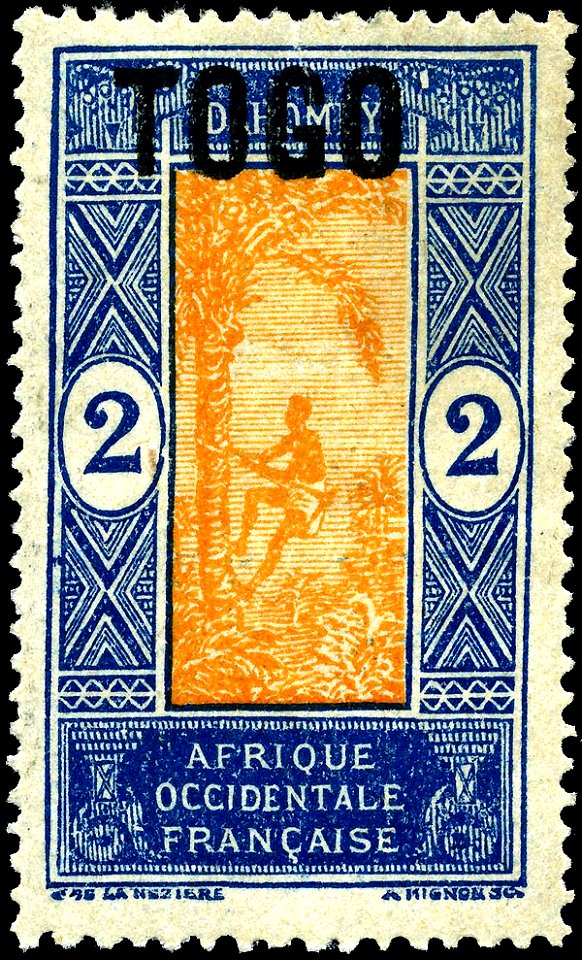 Stamp Togo 1921 2c