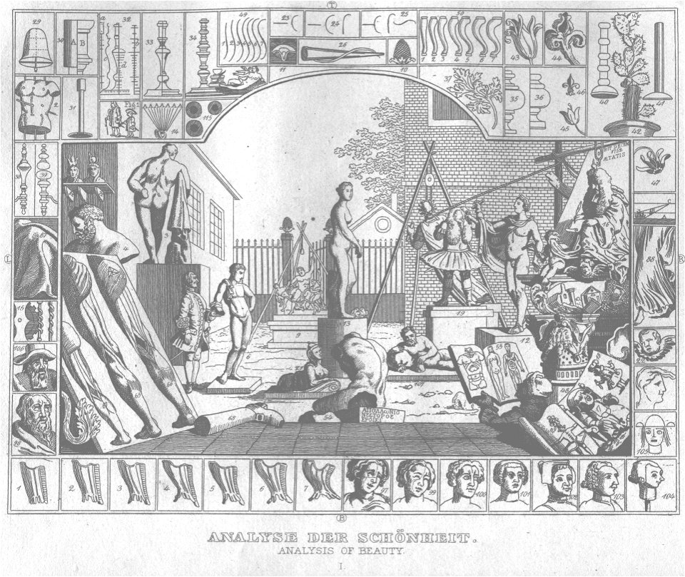 Stahlstich nach Hogarth Kottenkamp Stuttgart 1840 88