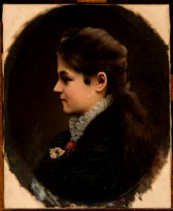 Stanisław Heyman - Portrait of a woman in profile - MP 2072 MNW - National Museum in Warsaw