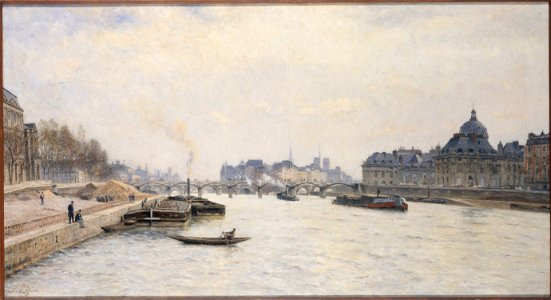 Stanislas Lépine - Le pont des Arts, vue du pont Royal - P2287 - Musée Carnavalet