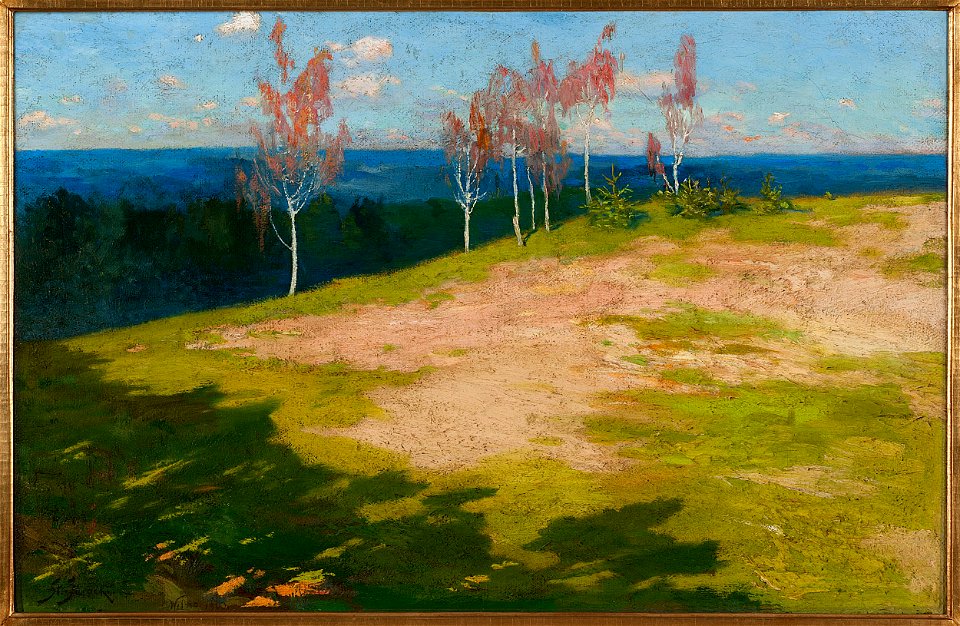 Stanisław Jarocki - Landscape with birch trees - MP 985 MNW - National Museum in Warsaw