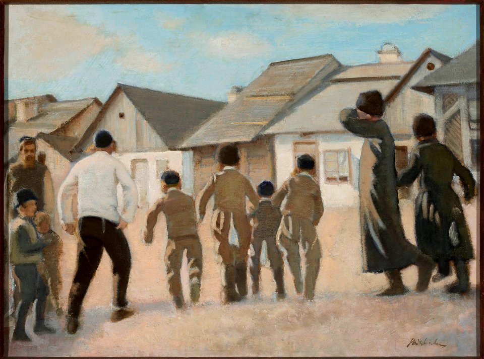 Stanisław Dębicki - To the cheder - MP 5257 - National Museum in Warsaw