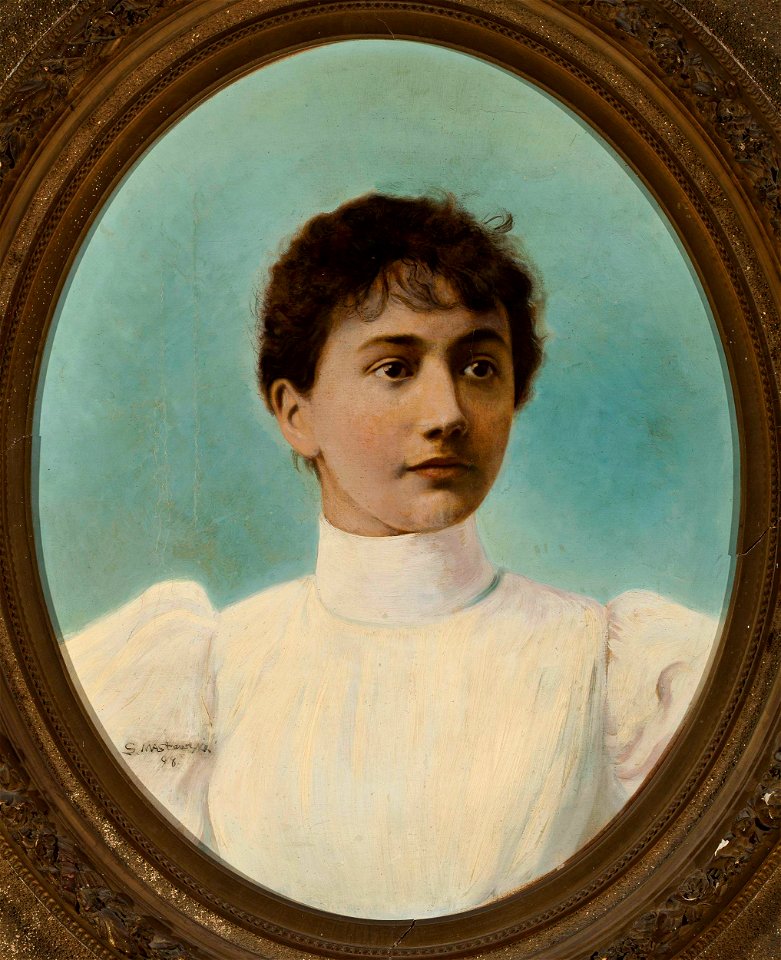Stanisław Masłowski - Portrait of Aniela Rapacka - MP 992 - National Museum in Warsaw