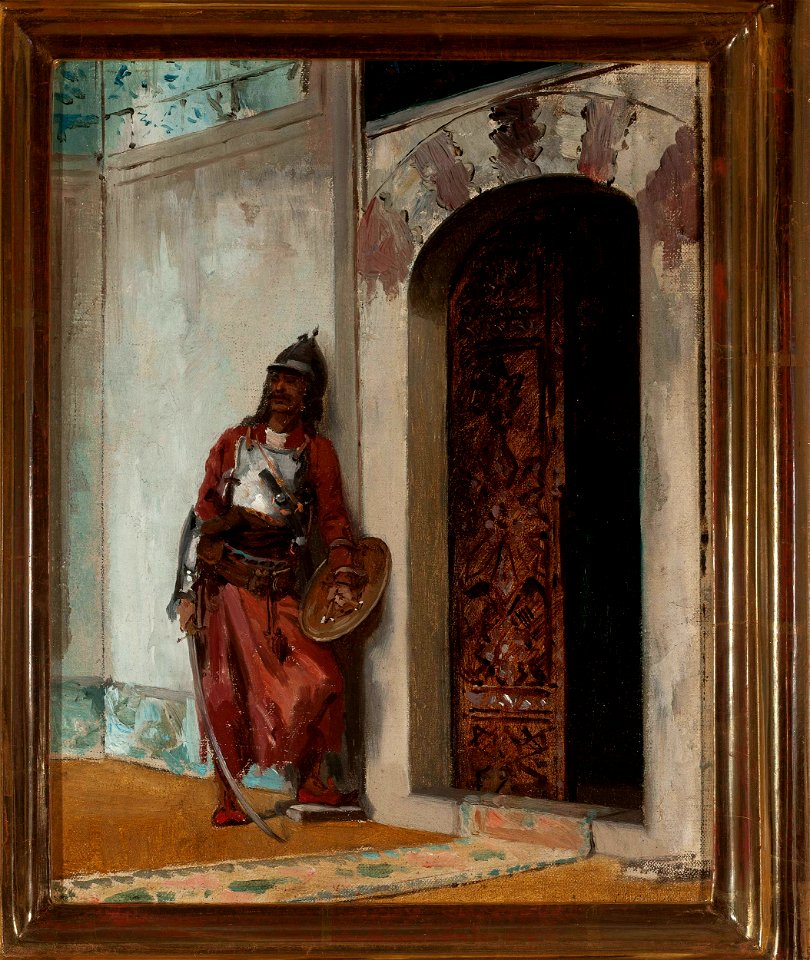Stanisław Chlebowski - Guard at the entrance to the seraglio - 34367 MNW - National Museum in Warsaw