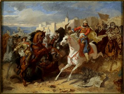 Stanisław Chlebowski - Episode from Austro-Turkish wars, sketch - MP 4690 MNW - National Museum in Warsaw